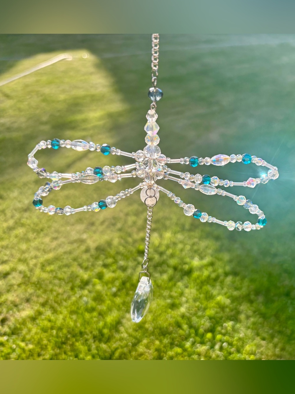 Handmade Dragonfly Suncatcher. - Picture 6 of 13